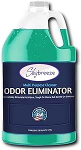 Multi Purpose Cleaner Pet Odor eliminator - pH Neutral - Strong Odor Floor Cleaner - Pet Odor Eliminator for Home - Best Scent Remover for Cat and Dog Pee All Purpose Cleaner and Deodorizer 1 gallon (Sky Breeze)