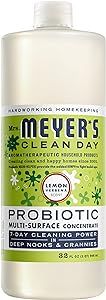 MRS. MEYER'S CLEAN DAY Probiotic Multi-Surface Concentrate Cleaner, Lemon Verbena, Cleans Crevices And Tough Stains, 32 Fl Oz