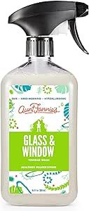 Aunt Fannie's Glass & Window Cleaning Vinegar Wash, Natural Streak-Free Glass Cleaner, 16.9 Oz (Single Bottle)